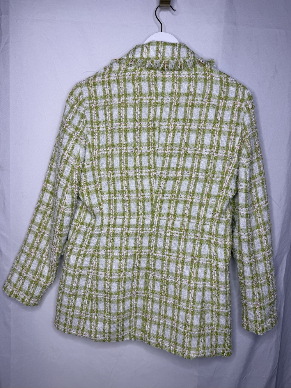 VIP: SINGLE THEAD GREEN PLAID BLAZER XS - Picture 5 of 6